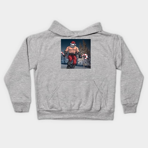 Ripped Santa Kids Hoodie by richardsondesignsyyc